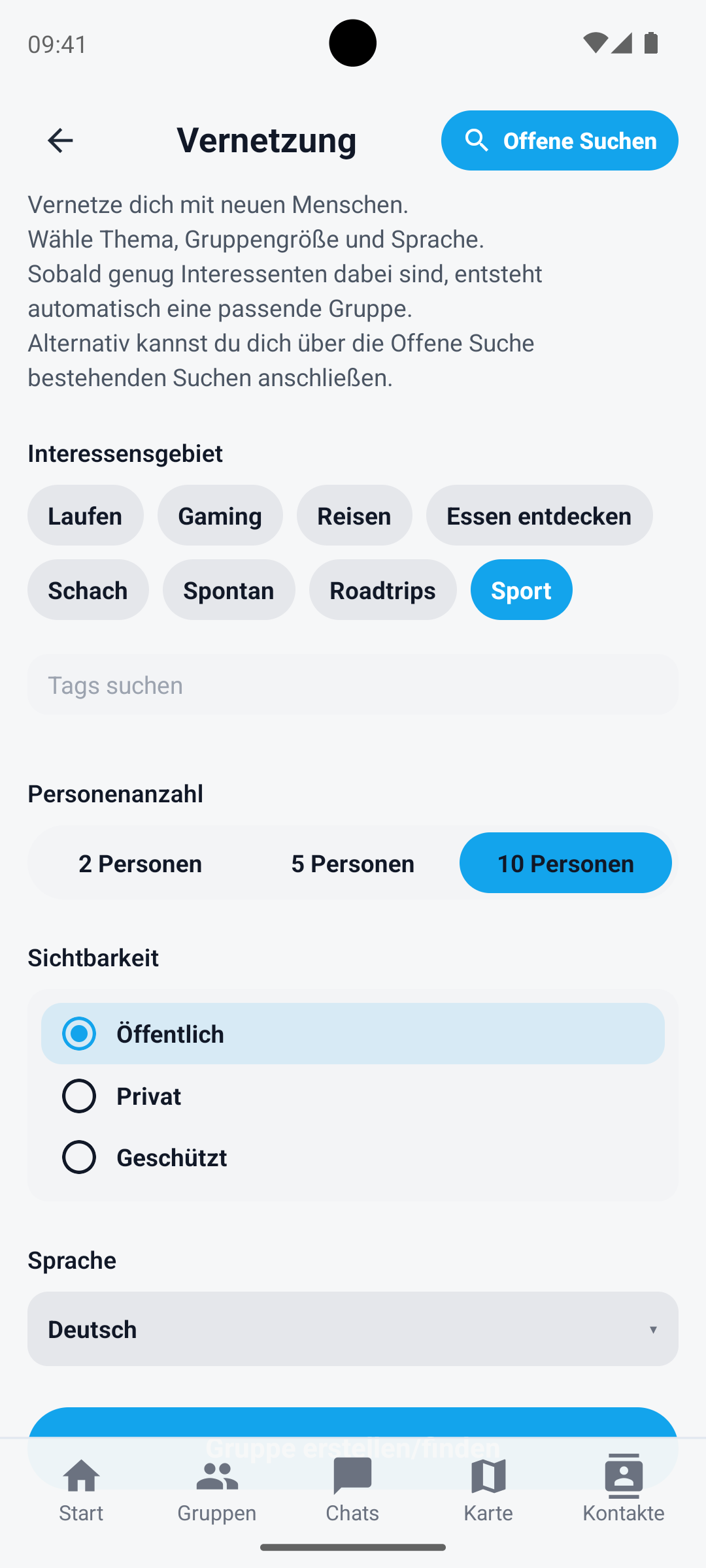 MeetVia Screenshot 8 - Profile and settings